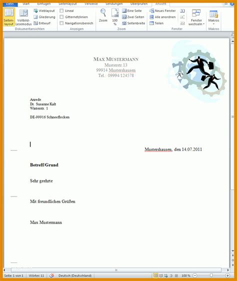 Ideal Briefkopf Mit Microsoft Word Erstellen 978839 Muster And Vorlagen