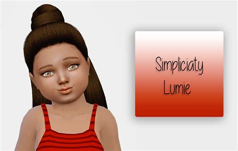 Sims 4 Ccs The Best Simpliciaty Lumie Toddler And Kids Version By