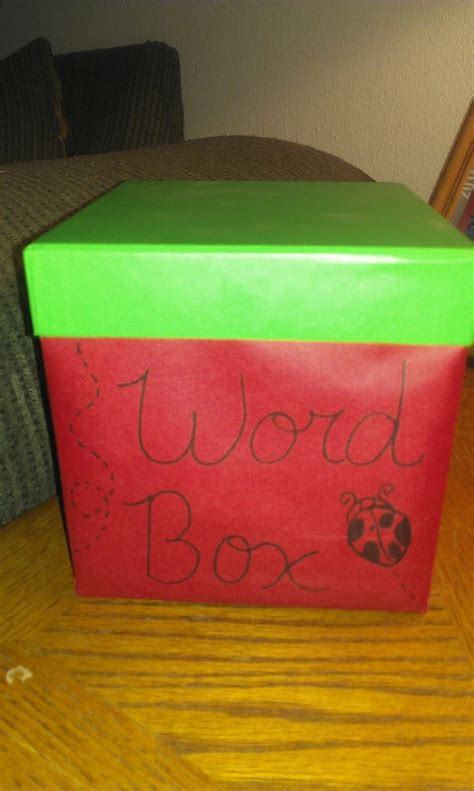 Word Box Created For Students To Put The Interesting Words They Find
