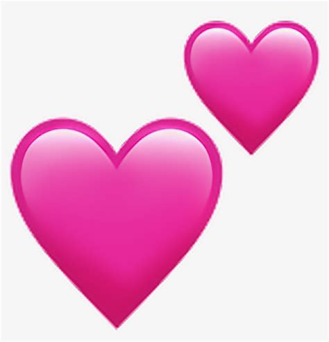 Download Symbol Love Pink Hearts Pink Heart Emoji Png Transparent
