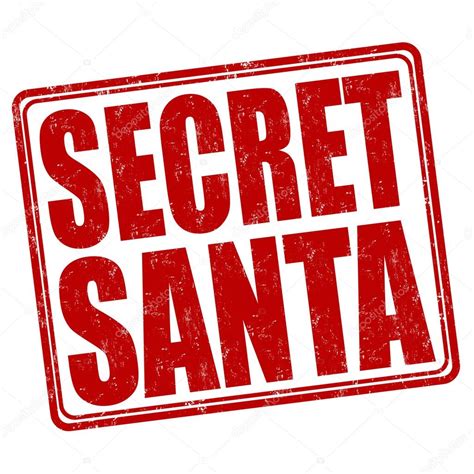 secret santa stamp stock vector image by ©roxanabalint 60167717