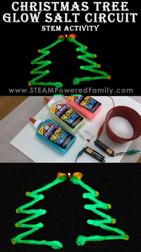 Christmas Tree Glow Salt Circuit Stem Activity Video Video