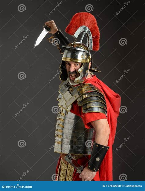 Roman Soldier With Sword Stock Photo Image Of Shields 177662060