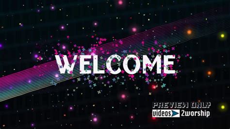 Welcome Motion Graphics Background Loop Videos2worship