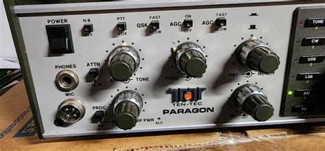 Ten Tec Paragon Model 585 Hf Transceiver W Voice Readout Board Ebay