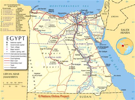 Carte Politique Égypte Carte Politique De LÉgypte
