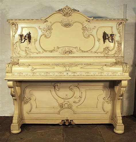 Ibach Upright Piano For Sale With An Ornately Carved Rococo Style Case