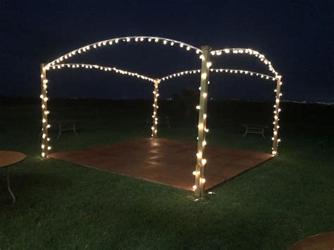 59+ trendy backyard wedding attire grey suits #wedding #backyard. Dance floor outside. DIY. Dance floor with lights. # ...