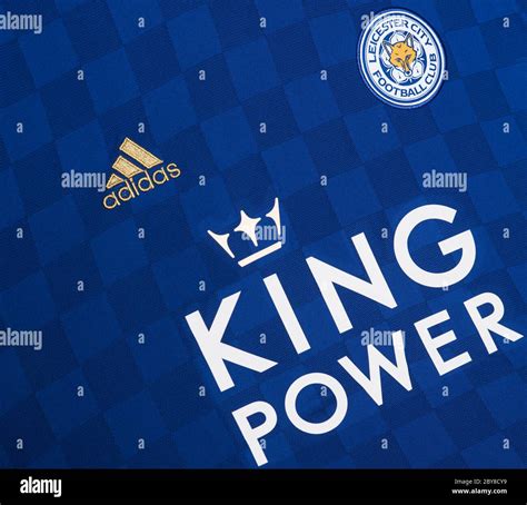 Close Up Of Leicester City Fc Crest Stock Photo Alamy