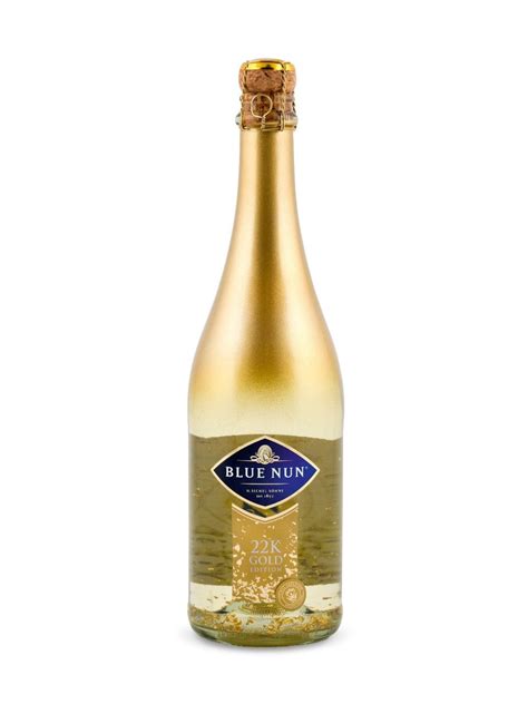 Blue Nun 22k Gold Edition Sparkling Champagne Bottle 22k Gold Alcohol