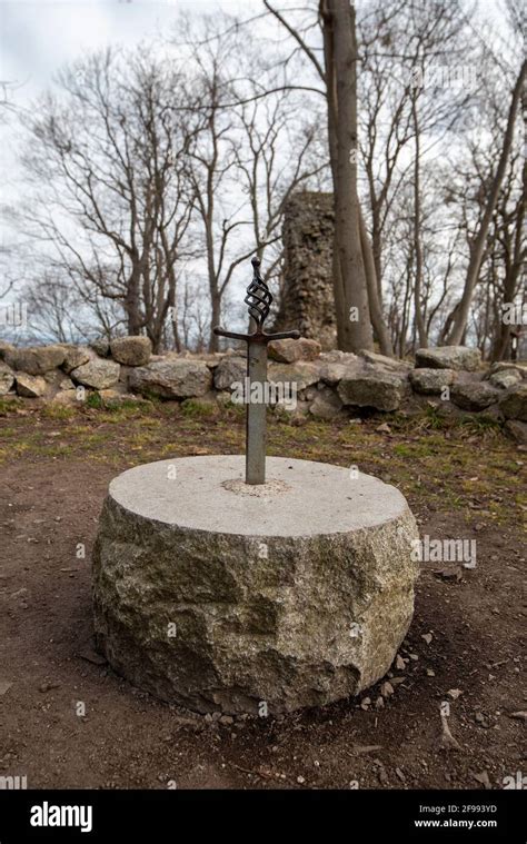 Sword Stuck In A Stone Hi Res Stock Photography And Images Alamy