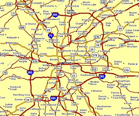 Area Map Of Atlanta