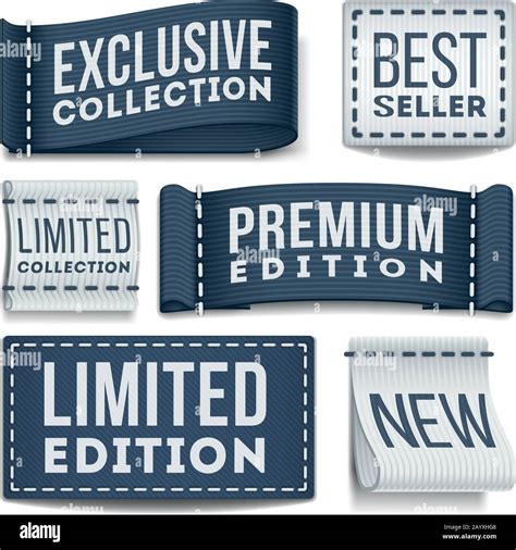 Clothing Labels Vector Set Tag Label For Clothing Illustration Of