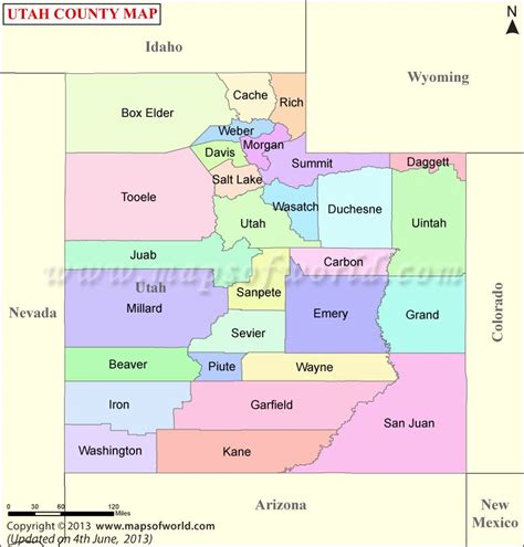 Utah County Map County Map Utah County Utah