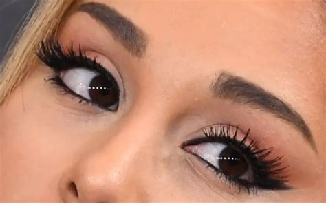 Ariana Grande Eyes Eyelashes Eyebrows