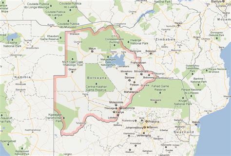 Botswana is topographically flat, with up to 70 p. Botswana Map and Botswana Satellite Images