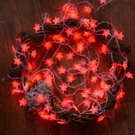 Led Five Pointed Star Battery Light Wedding Bedroom Decorated Festive