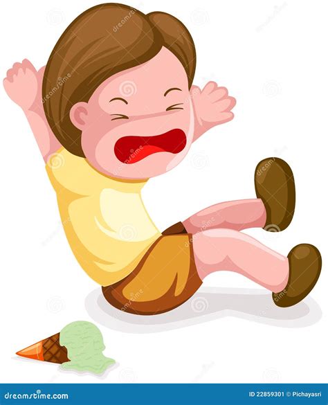Boy Fall Down Stock Vector Illustration Of Little Childhood 22859301