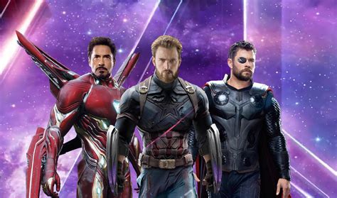 Iron Man Captain America Thor In Avengers Infinity War Poster Wallpaper