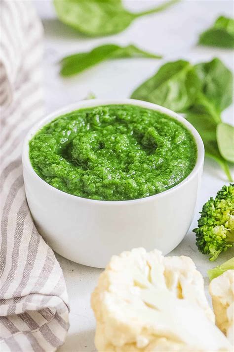 Vegetable Puree For Baby Broccoli Spinach Cauliflower Story The