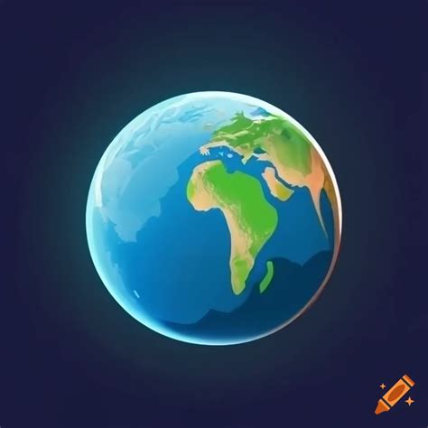 Stylized Vector Illustration Of Planet Earth On Craiyon