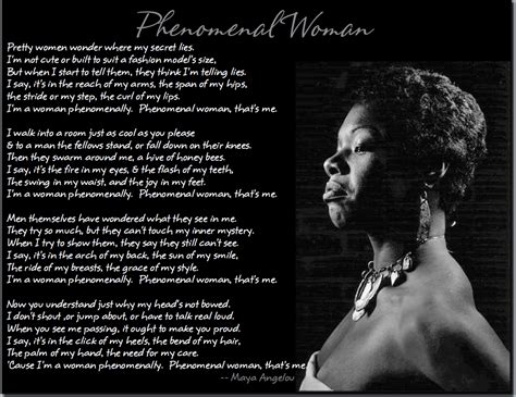 Quotes By Maya Angelou Phenomenal Woman Inspiration