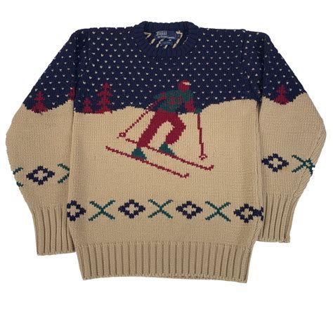 Vintage Polo Ralph Lauren Wool Ski Sweater