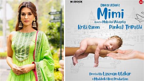 Mimi First Look Poster Kriti Sanon Stars In A Film Based On Surrogacy