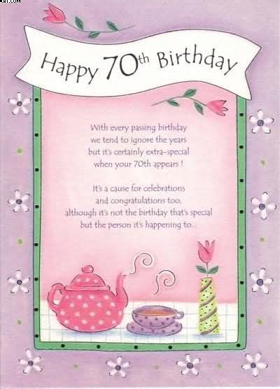20 Best 70th Birthday Quotes 70th Birthday Card Birthday Verses