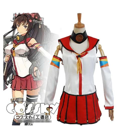 New Arrival Custom Made Kantai Collection Kancolle Yamato Cosplay Costume On