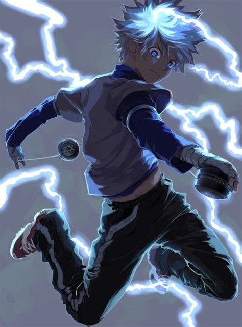 Killua Electric Boy Hunter X Hunter Anime Ảnh Tường Cho điện Thoại