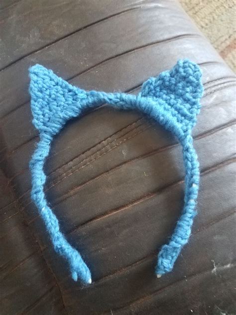 Crochet Cat Ear Headband Crochet Cat Crochet Cat Ear Headband