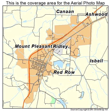 Aerial Photography Map Of Mount Pleasant Tn Tennessee