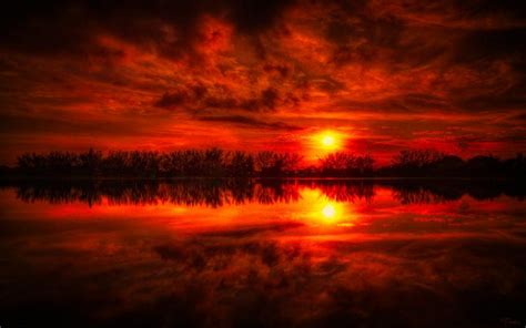 Hd Red Sky At Night Wallpaper Download Free 103746