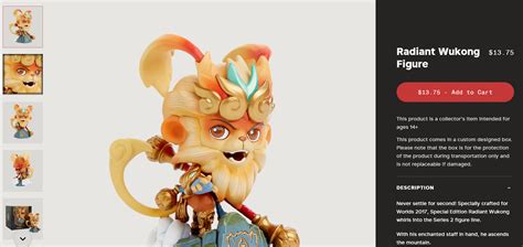 Radiant Wukong Mini Figure Is Unlocked And On Sale For 1375 50 Off Highly Recommended R