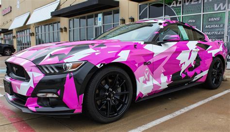 Pink Camo Car Wrap Carrsj