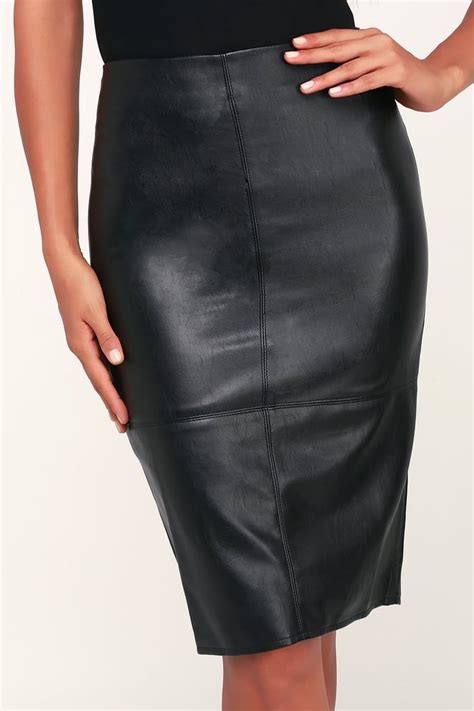 she s irresistible black vegan leather pencil skirt vegan leather pencil skirt leather pencil