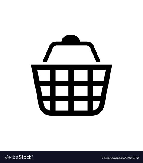 Shopping Basket Cart Icon Royalty Free Vector Image