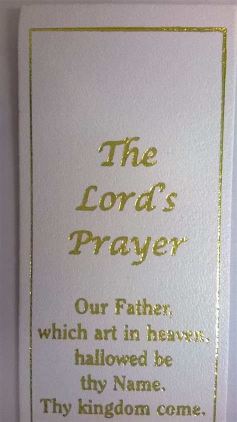 Leather Bookmark Lords Prayer Beulah Book Shop
