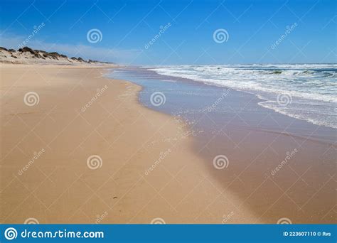 Beautiful Beach In Sao Martinho Do Porto Stock Photo Image Of Porto