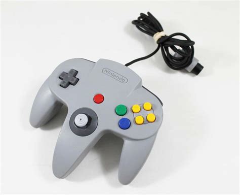 Original Nintendo 64 N64 Gray Controller Used