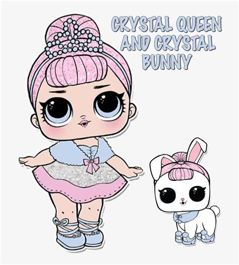 Lol Doll Coloring Pages Page Color Your Lol Surprise Crystal Queen