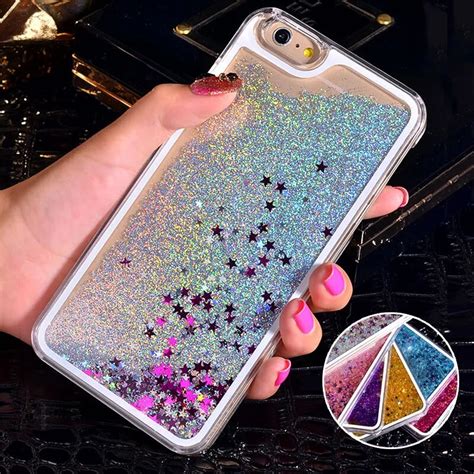 Lancase For Iphone 6s Case Glitter Cute Liquid Sand Star Quicksand Hard