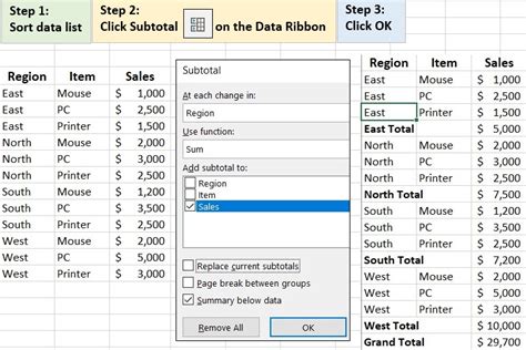 How To Create Automatic Subtotals In Excel In 3 Steps Puryear IT LLC