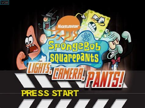 Spongebob Squarepants Lights Camera Pants For Nintendo Gamecube