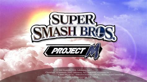 Super Smash Bros Project M Custom Title Screen Youtube