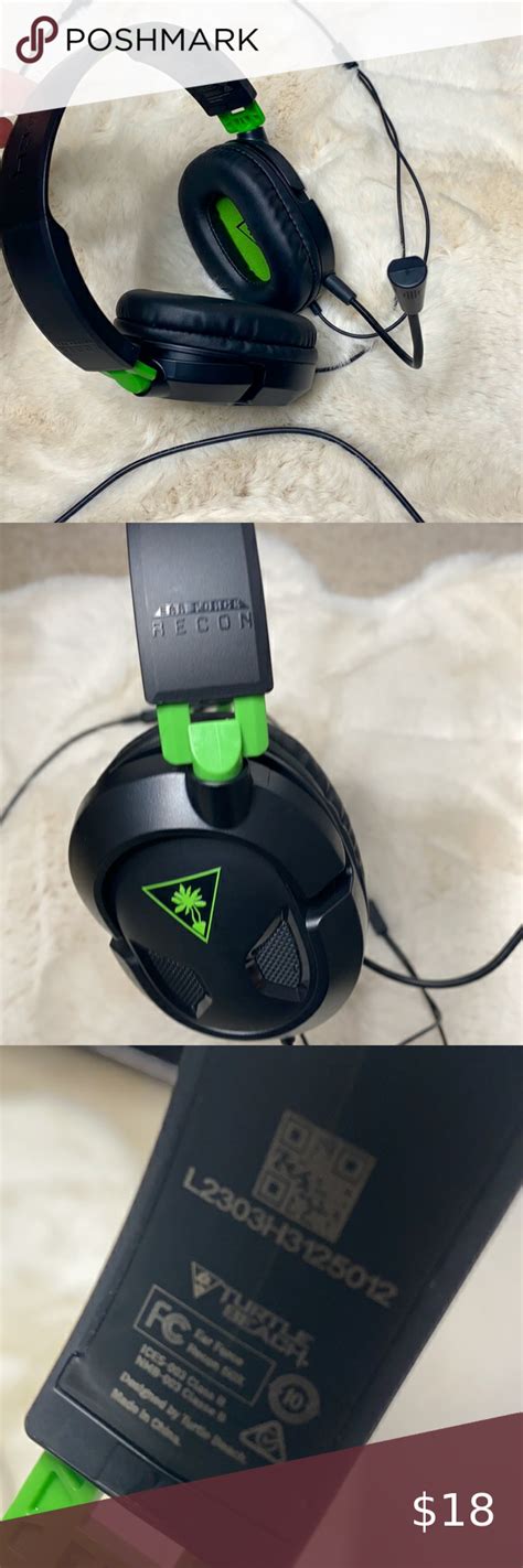 Turtle Beach Ear Force Recon X Green And Black Gaming Headset With