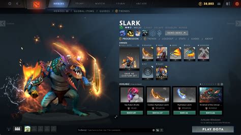 Dota SLARK SET Video Gaming Gaming Accessories Game Gift Cards Accounts On Carousell