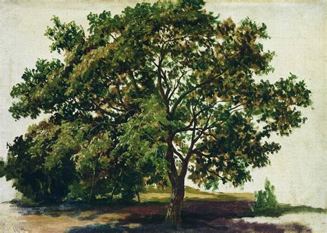 Oak Tree Painting Ivan Ivanovich Shishkin Oil Paintings