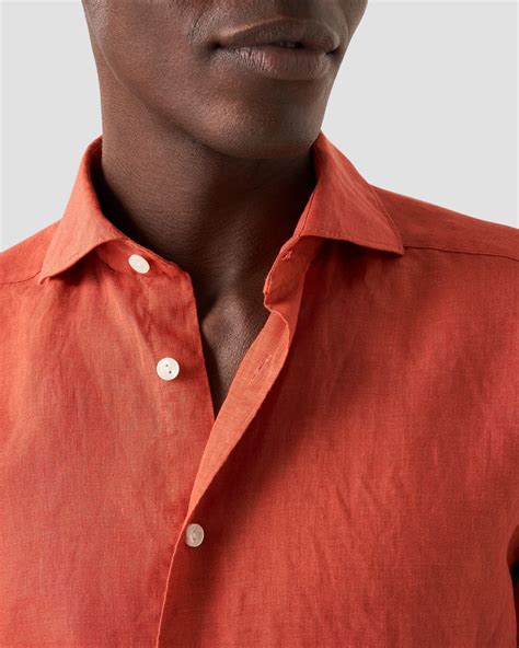 red linen shirt eton